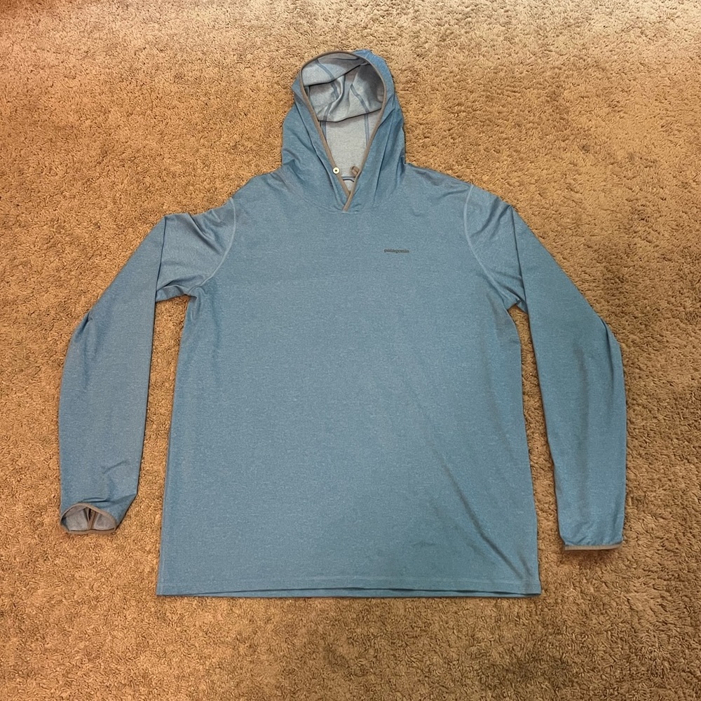 Patagonia Blue Long Sleeve Hoodie